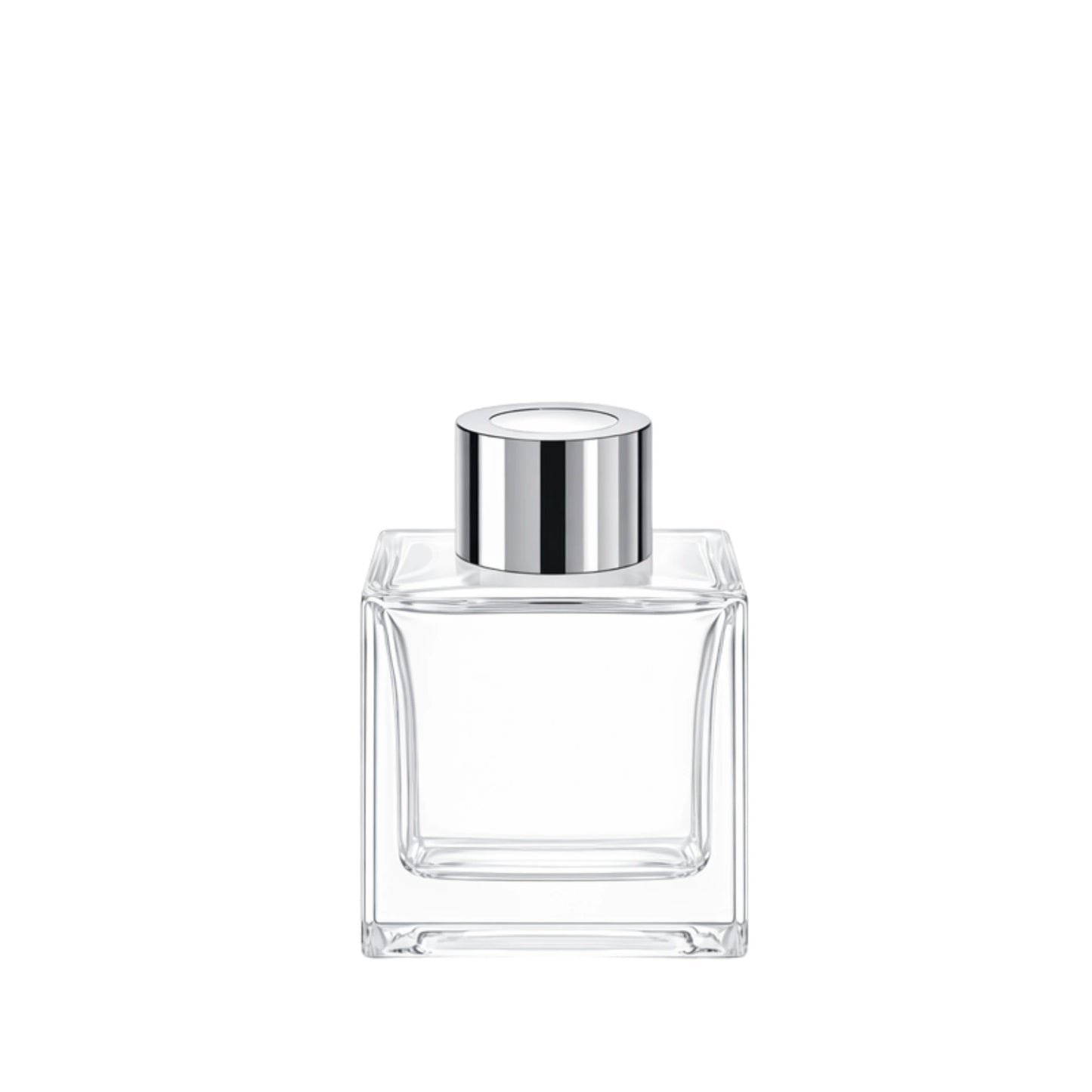 100ml Cube Clear Square Glass Diffuser Bottle
