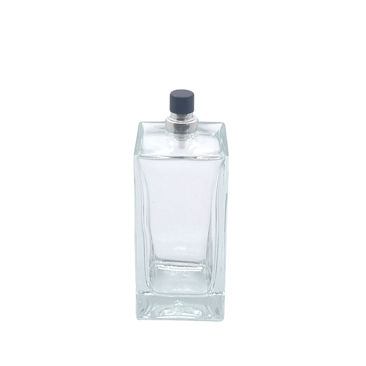 100ml Delacroix Clear Square Glass Bottle