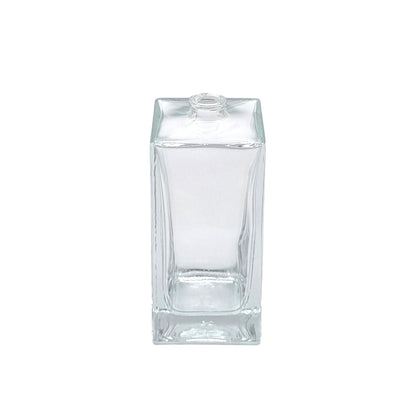 100ml Delacroix Clear Square Glass Bottle
