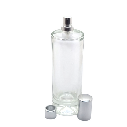 100ml Durer Clear Round Glass Bottle (Pallet Qty 2,592 Units)