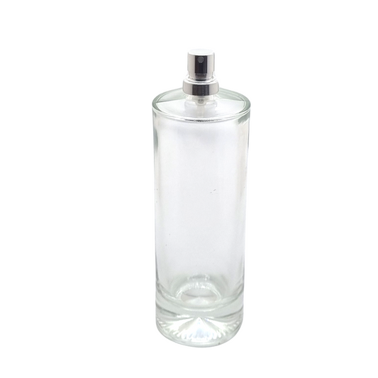 100ml Durer Clear Round Glass Bottle (Pallet Qty 2,592 Units)