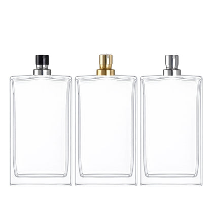 100ml Everest Clear Rectangle Glass Bottle