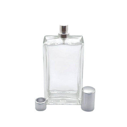 100ml Everest Clear Rectangle Glass Bottle