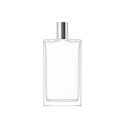 100ml Everest Clear Rectangle Glass Bottle - Screw Neck