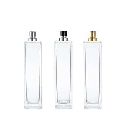 100ml Klee Clear Square Glass Bottle