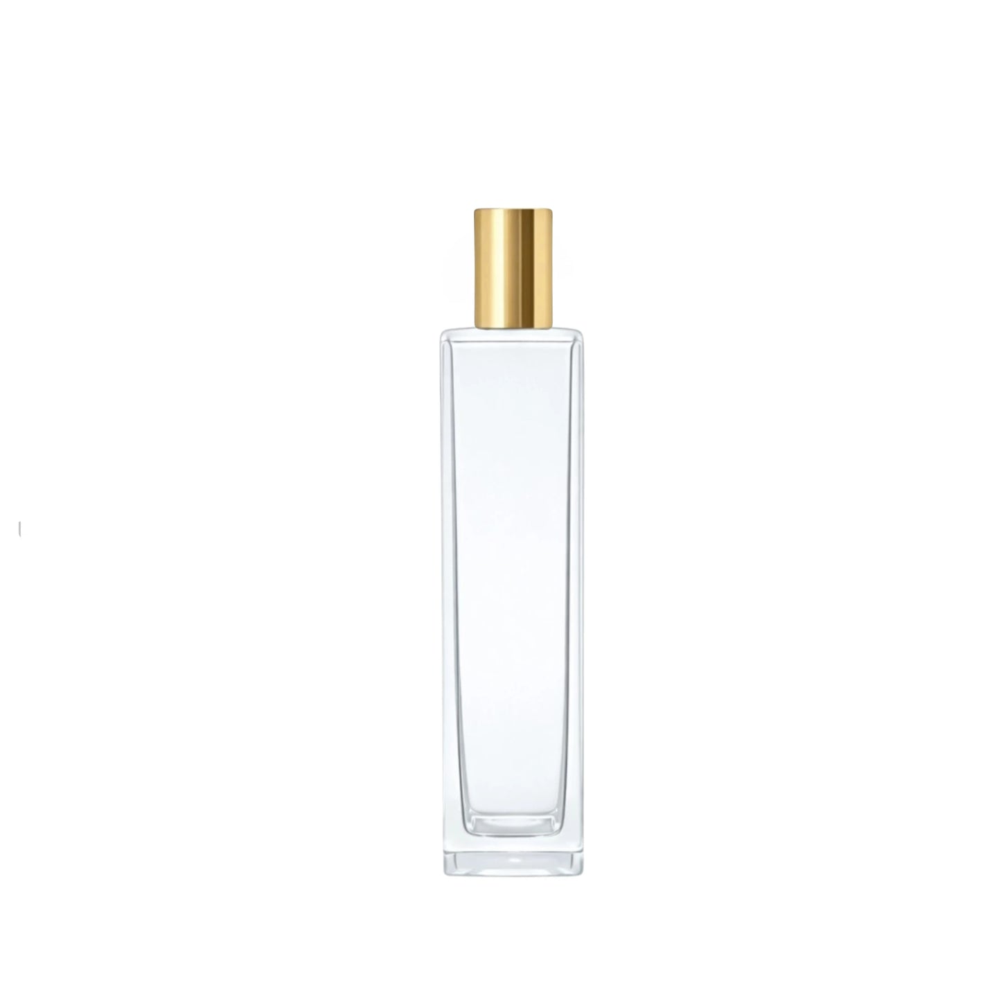 100ml Klee Clear Square Glass Bottle