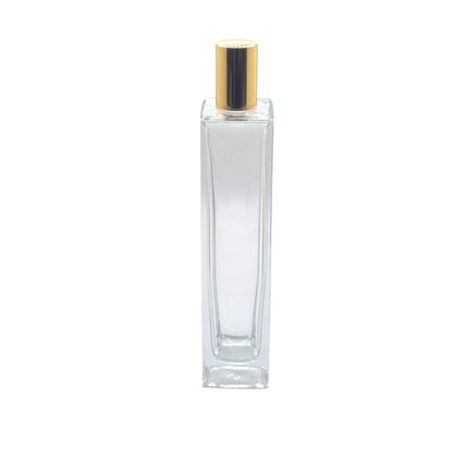 100ml Klee Clear Square Glass Bottle
