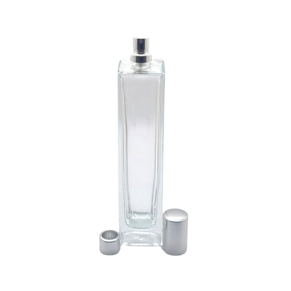 100ml Klee Clear Square Glass Bottle