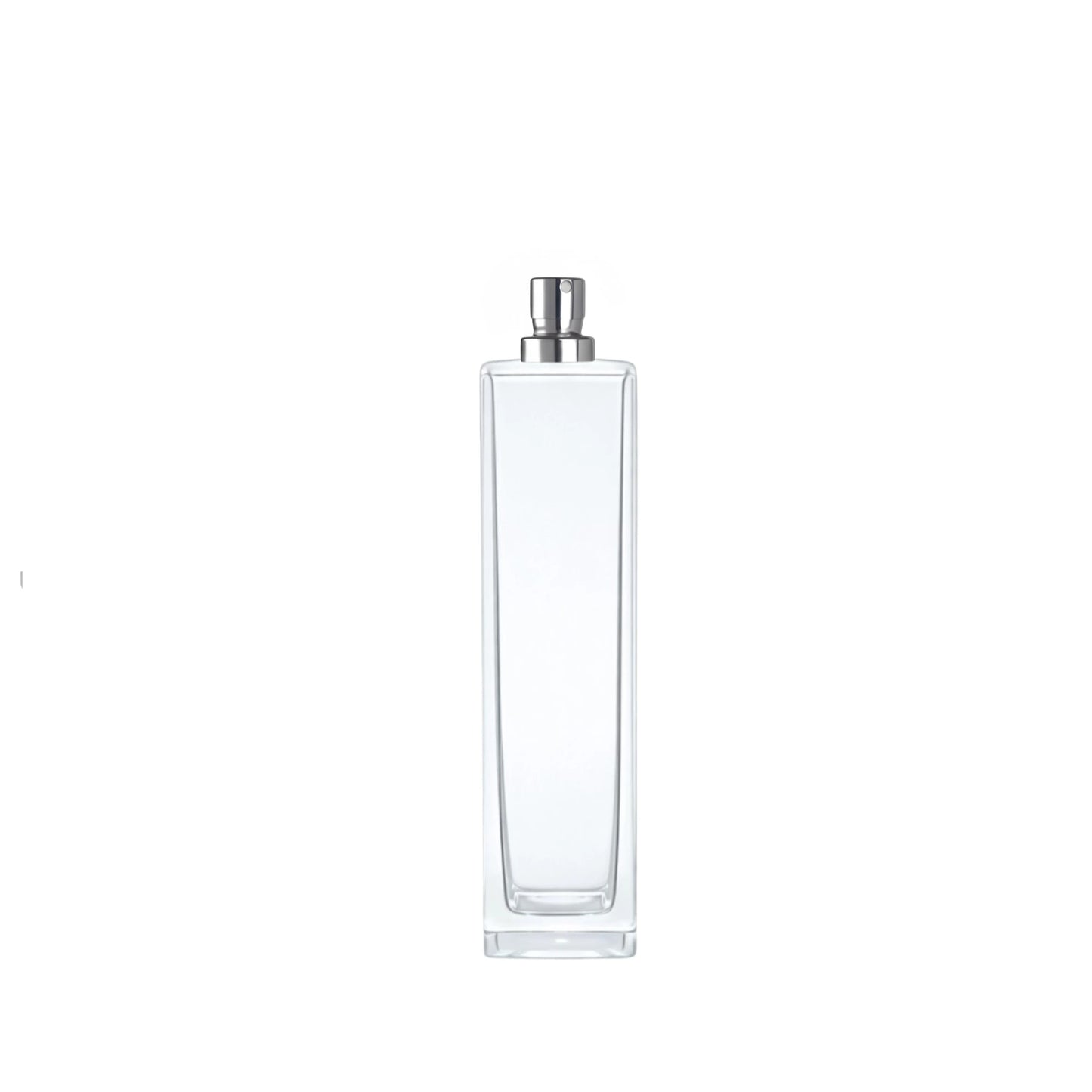 100ml Klee Clear Square Glass Bottle