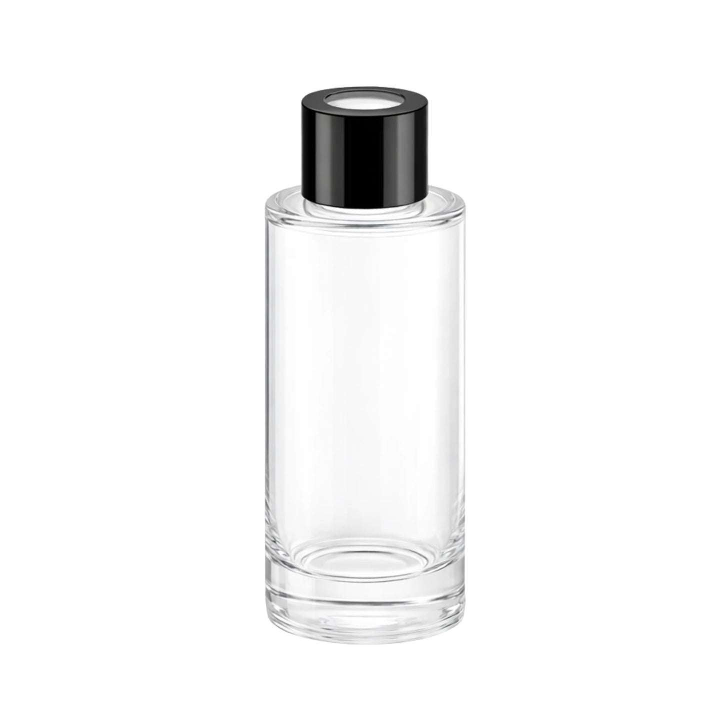 100ml Tall Lotus Clear Round Glass Diffuser Bottle