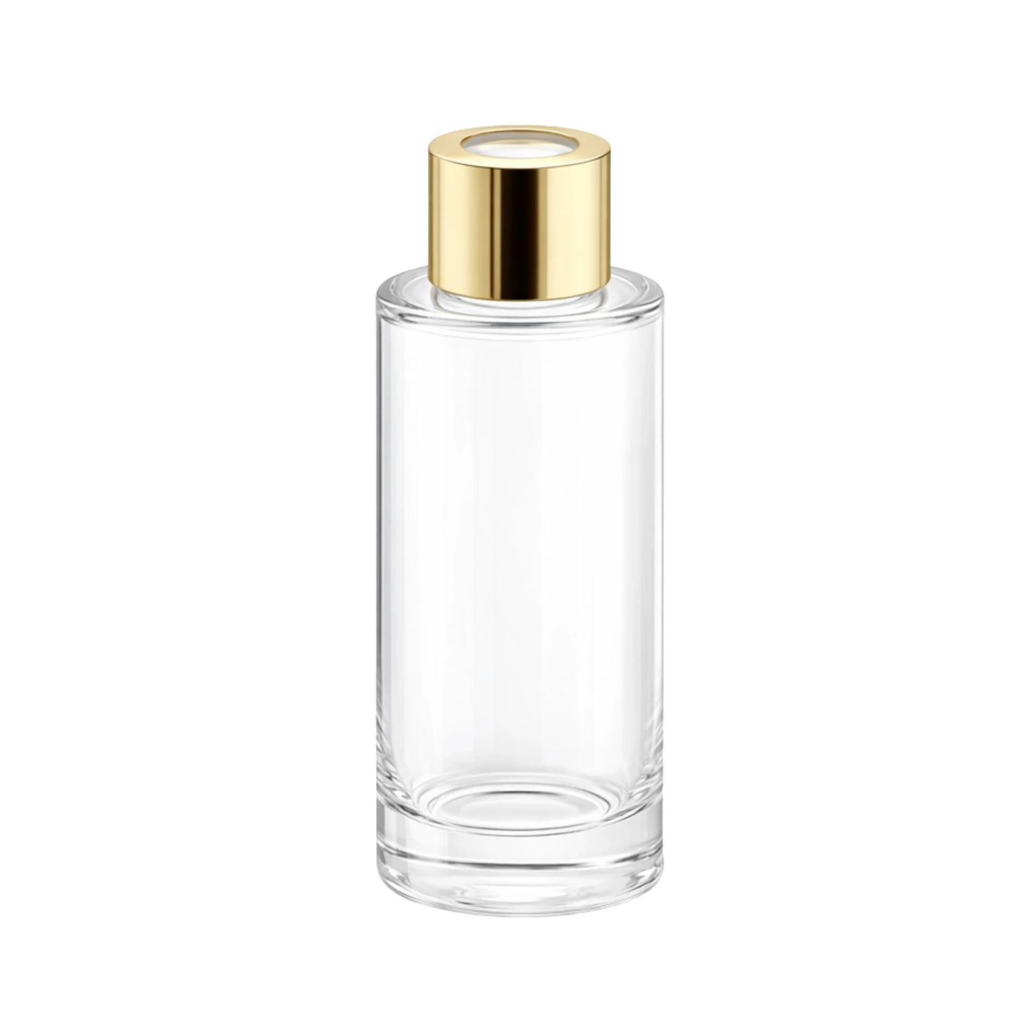 100ml Tall Lotus Clear Round Glass Diffuser Bottle