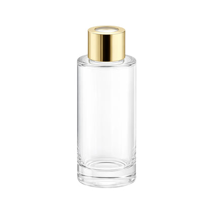 100ml Tall Lotus Clear Round Glass Diffuser Bottle