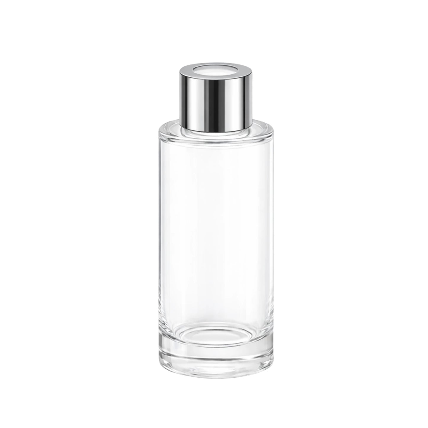 100ml Tall Lotus Clear Round Glass Diffuser Bottle
