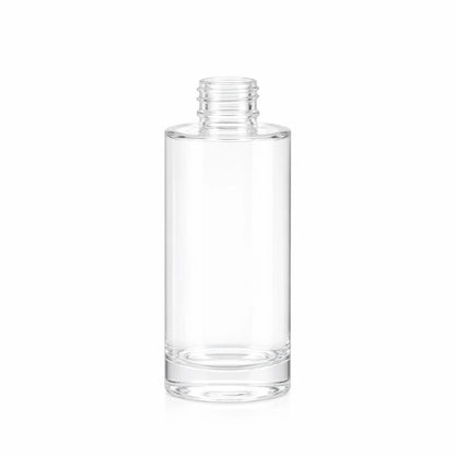 100ml Tall Lotus Clear Round Glass Diffuser Bottle
