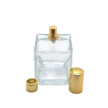 100ml Picasso Clear Square Glass Bottle (Pallet Qty 3,600 Units)