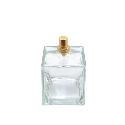 100ml Picasso Clear Square Glass Bottle (Pallet Qty 3,600 Units)