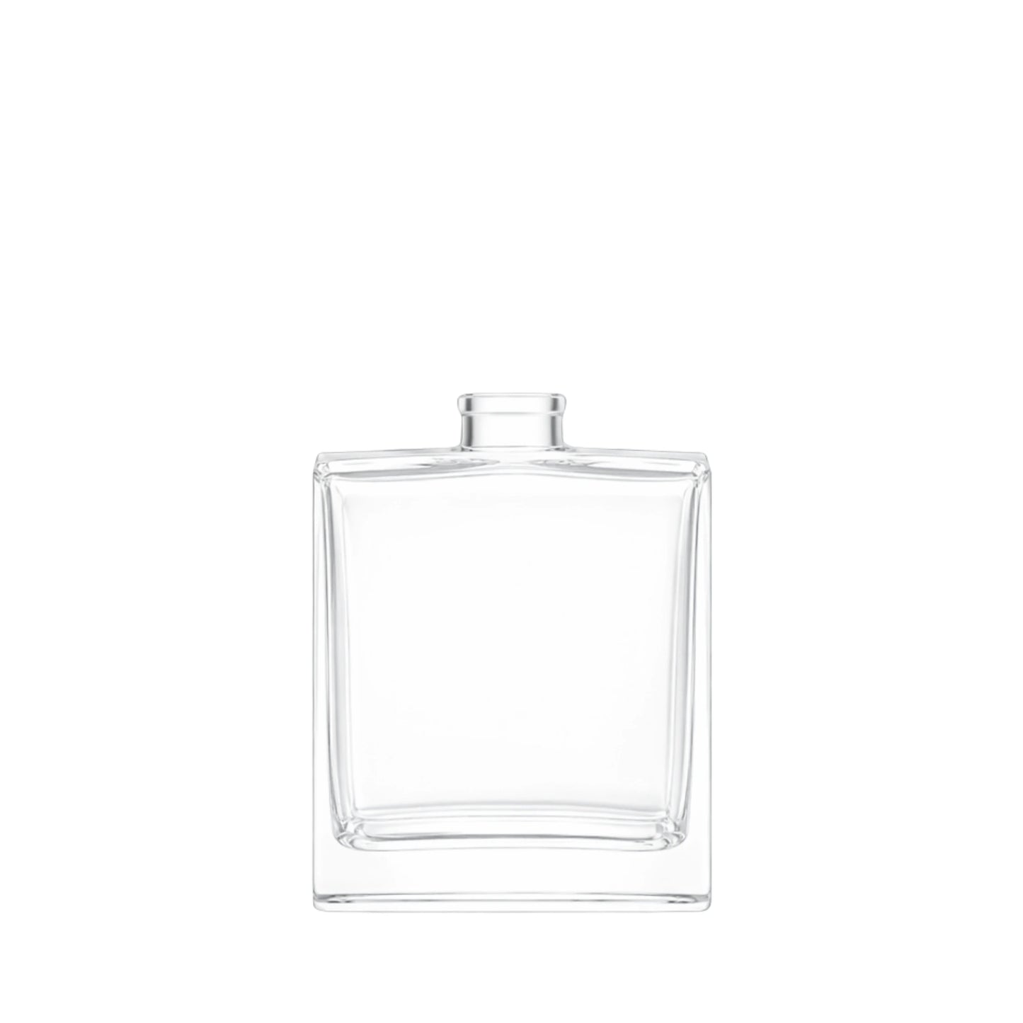100ml Picasso Clear Square Glass Bottle