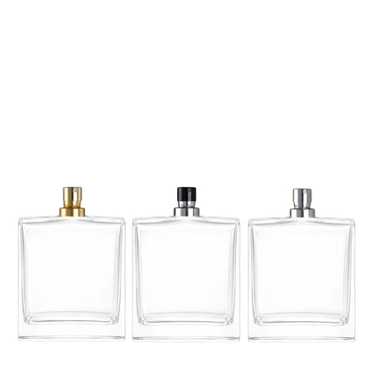 100ml Picasso Clear Square Glass Bottle