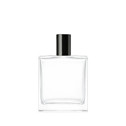 100ml Picasso Clear Square Glass Bottle