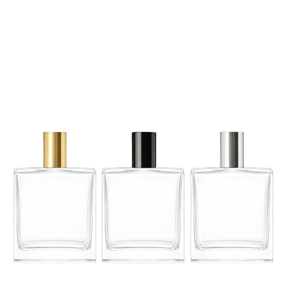 100ml Picasso Clear Square Glass Bottle