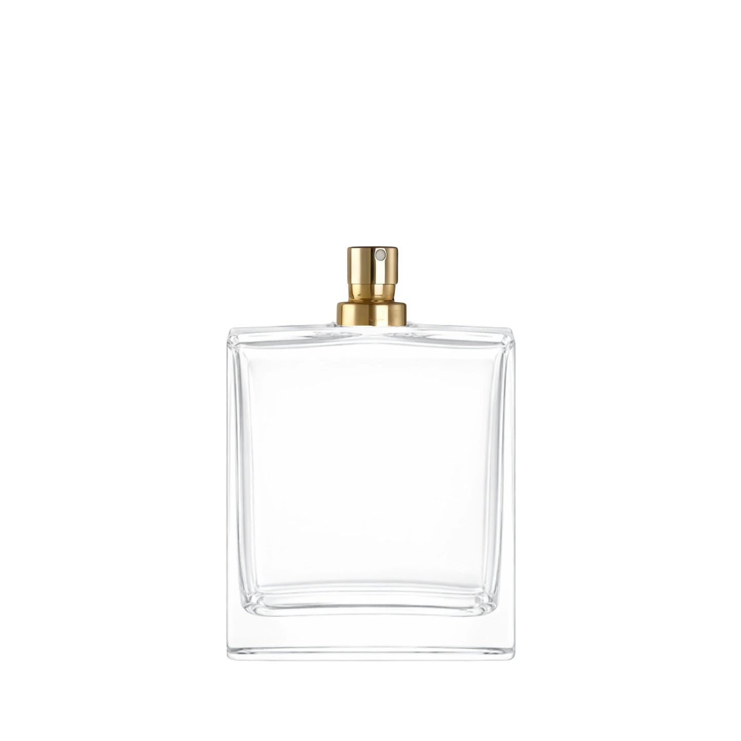 100ml Picasso Clear Square Glass Bottle