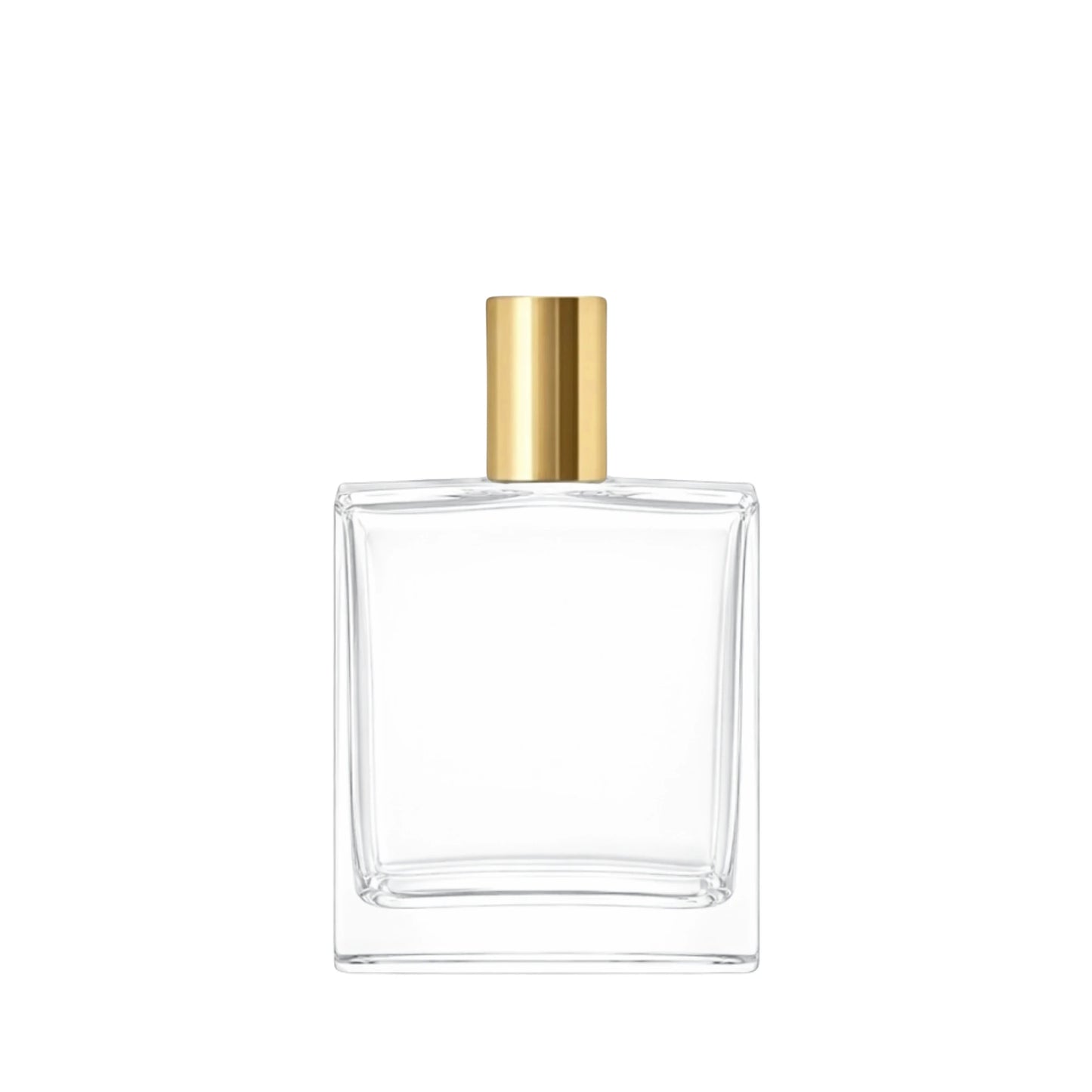 100ml Picasso Clear Square Glass Bottle