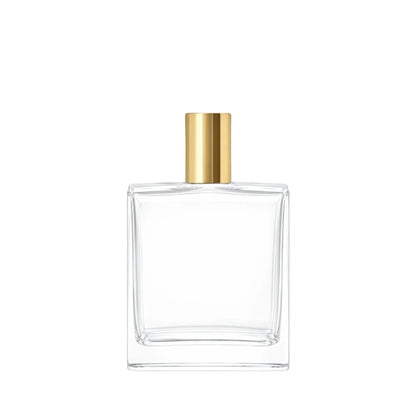 100ml Picasso Clear Square Glass Bottle