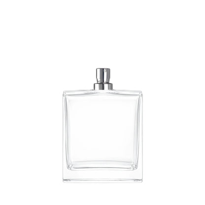 100ml Picasso Clear Square Glass Bottle