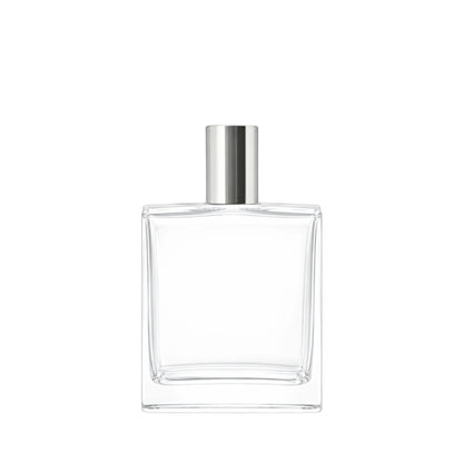 100ml Picasso Clear Square Glass Bottle