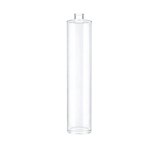 100ml Tall Cuban Clear Round Glass Bottle