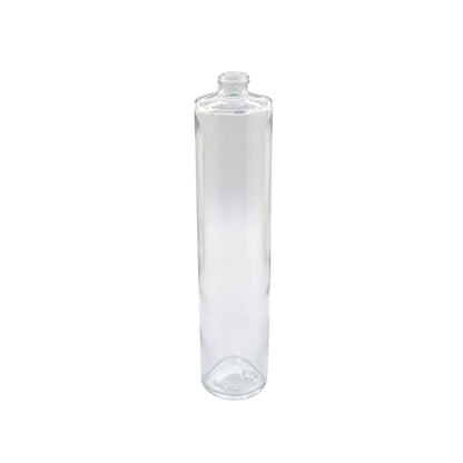 100ml Tall Cuban Clear Round Glass Bottle
