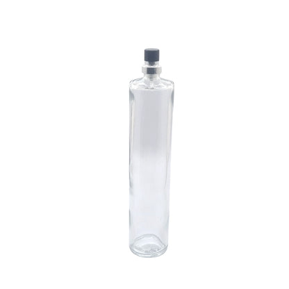 100ml tall cuban glass bottle with black atomiser