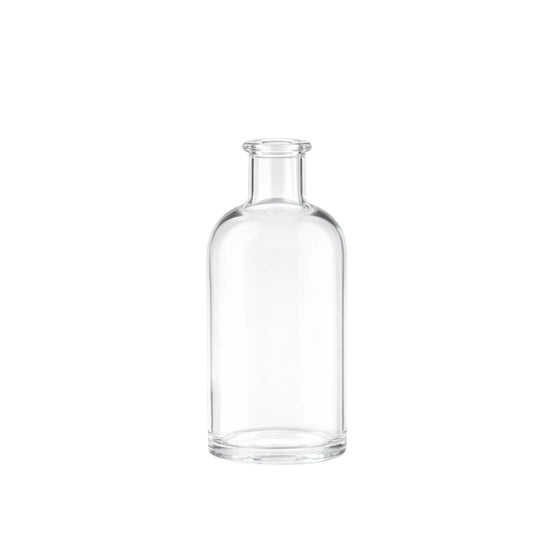 100ml Vecchia Clear Round Glass Bottle
