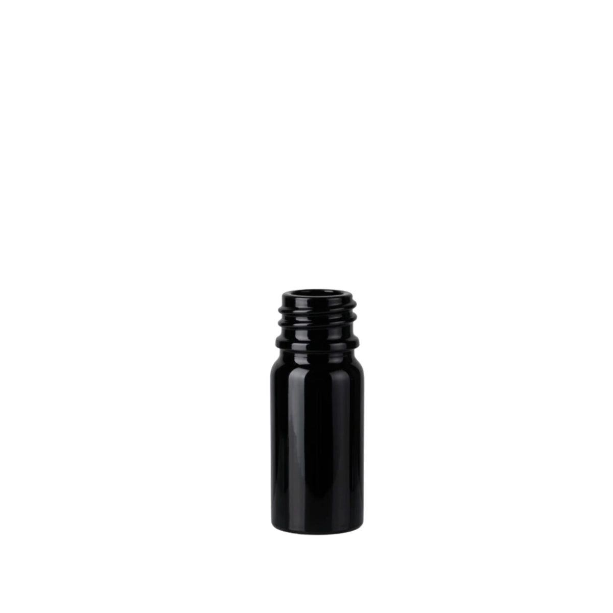 10ml Black Round Glass Dropper Bottle