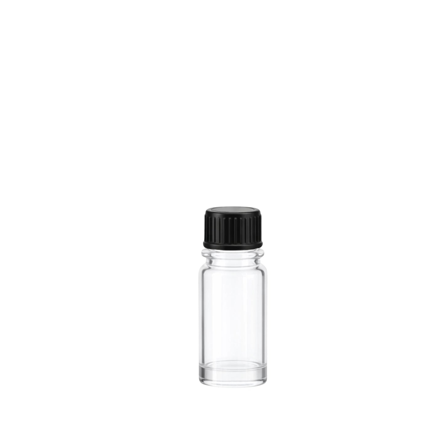 10ml Dropper Clear Round Glass Bottle