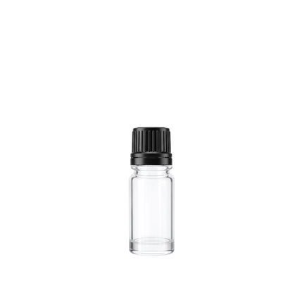 10ml Dropper Clear Round Glass Bottle