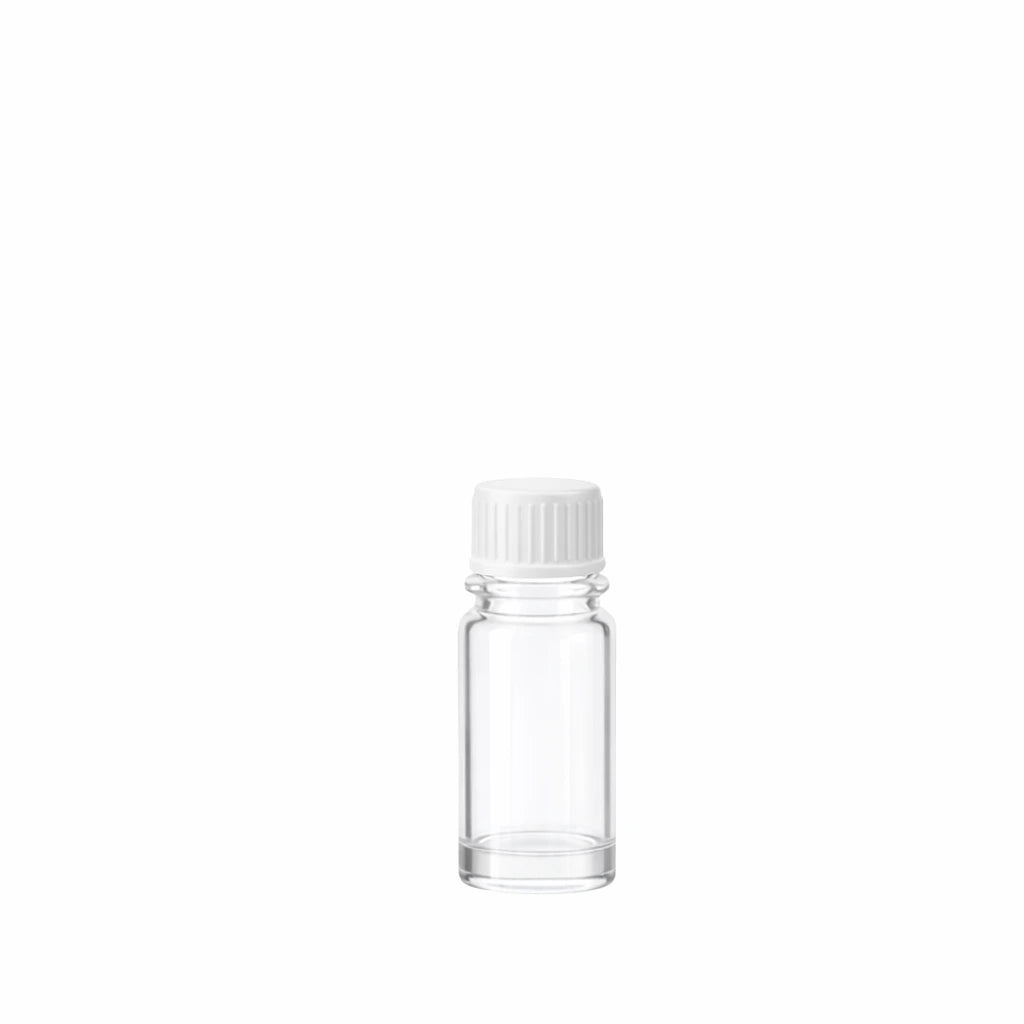 10ml Dropper Clear Round Glass Bottle
