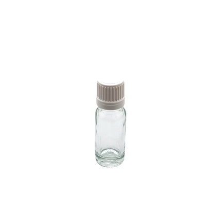 10ml Dropper Clear Round Glass Bottle