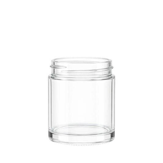 120ml Clear glass candle jar