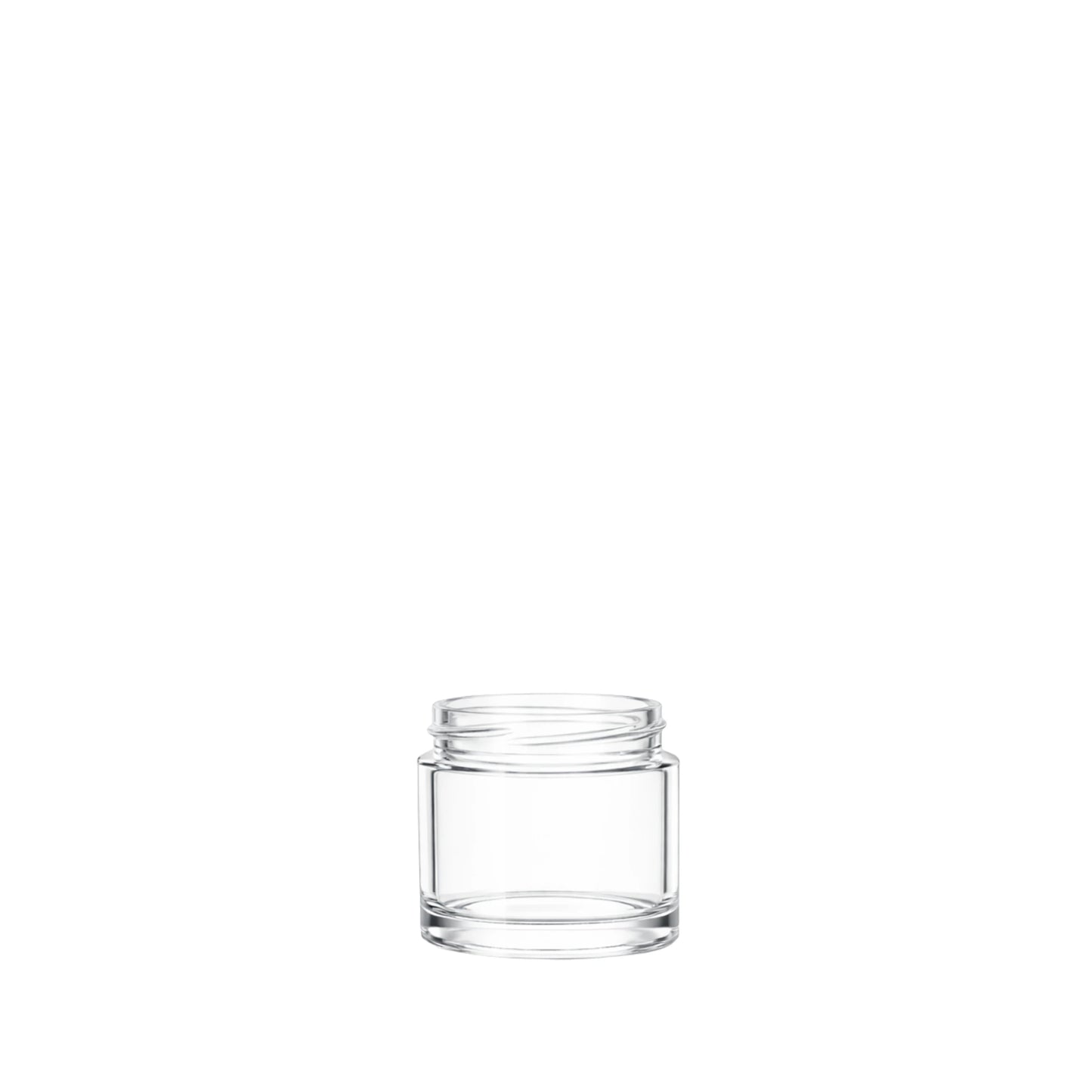 15ml clear glass ointment jar 