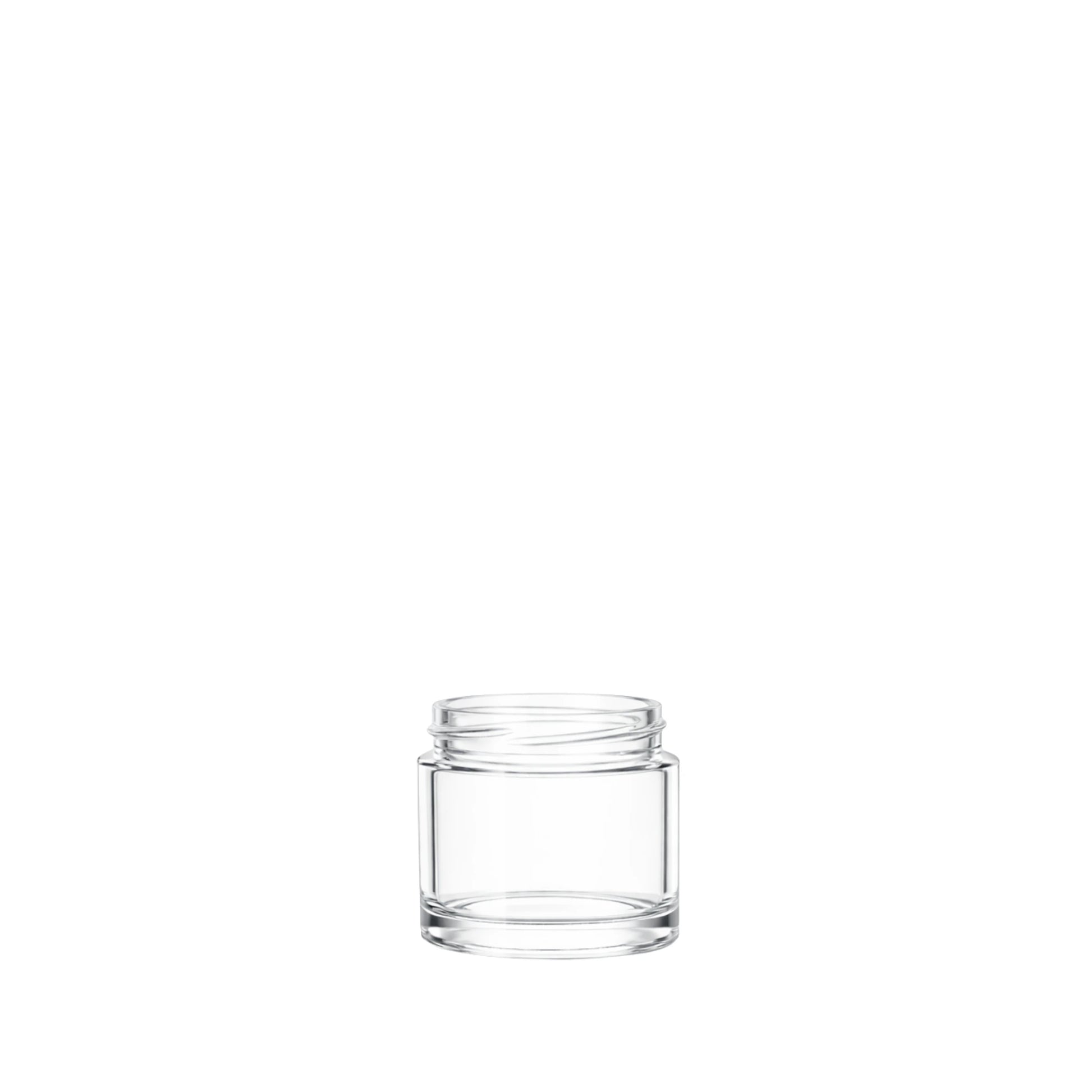 15ml clear glass ointment jar 
