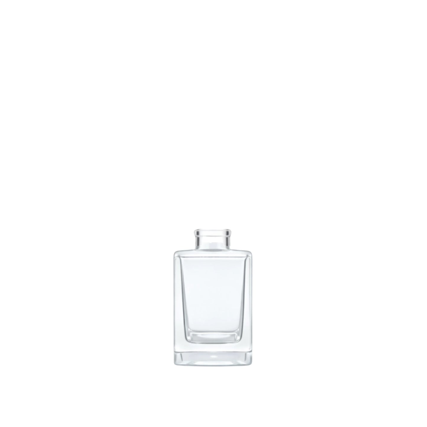 15ml Klee Clear Square Glass Bottle