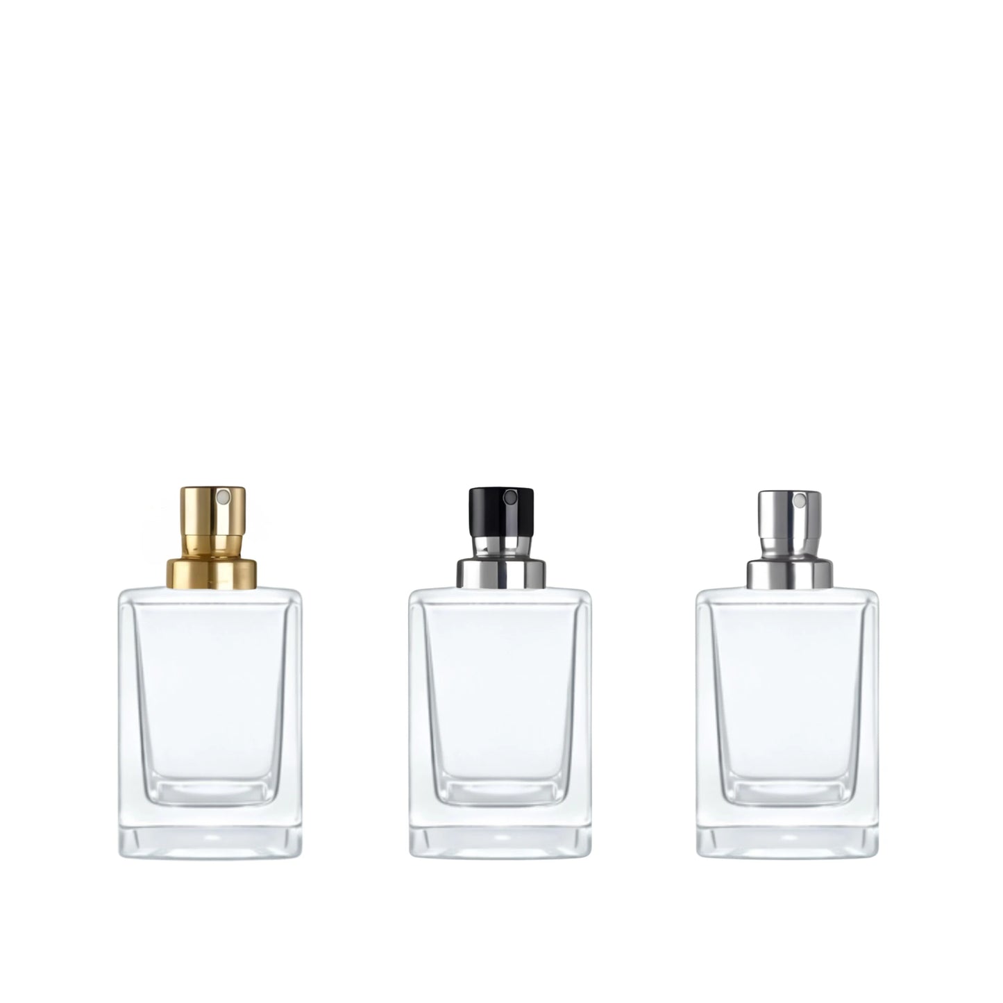 15ml Klee Clear Square Glass Bottle