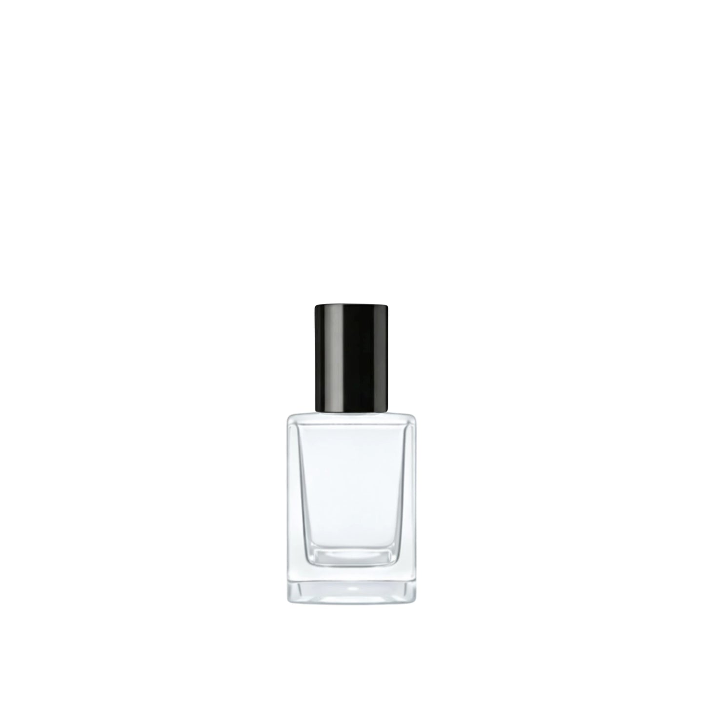 15ml Klee Clear Square Glass Bottle