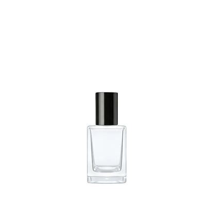15ml Klee Clear Square Glass Bottle