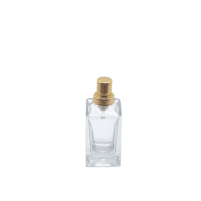 15ml Klee Clear Square Glass Bottle