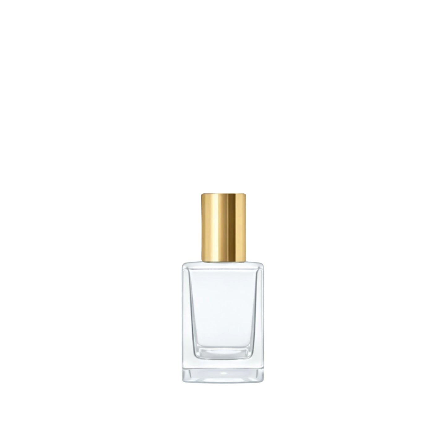 15ml Klee Clear Square Glass Bottle