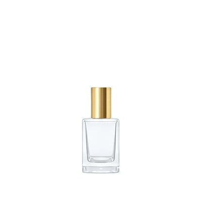 15ml Klee Clear Square Glass Bottle