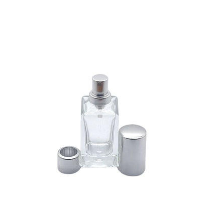 15ml Klee Clear Square Glass Bottle
