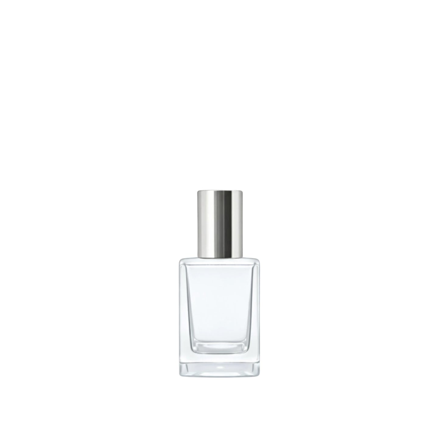 15ml Klee Clear Square Glass Bottle